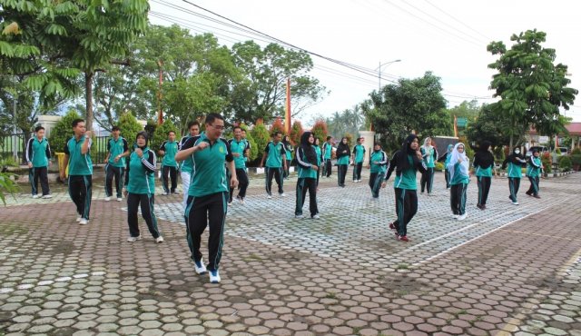 Senam Pagi di PN Solok